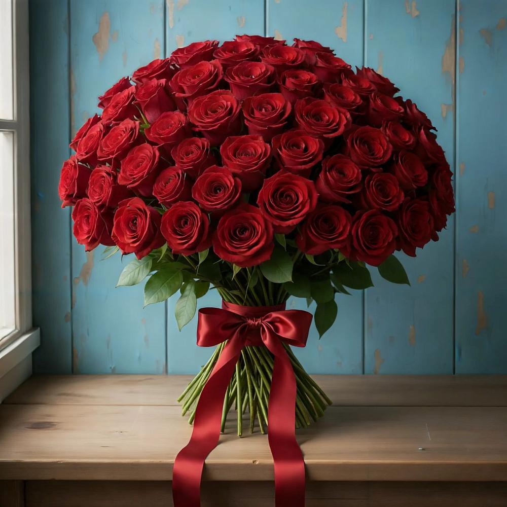 Букет Красные розы Блэк Меджик в Краснозаводске