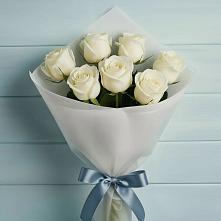Букет 7 Белых роз Эдлесс Лав #REPLACE_PRED# Краснозаводске