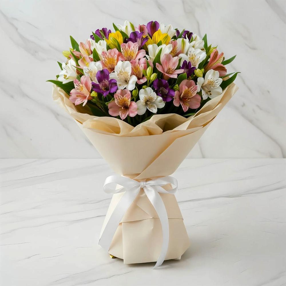 Букет цветов из: Альстромерии в Краснозаводске