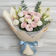 Букет цветов из:  Лизиантусы в Краснозаводске