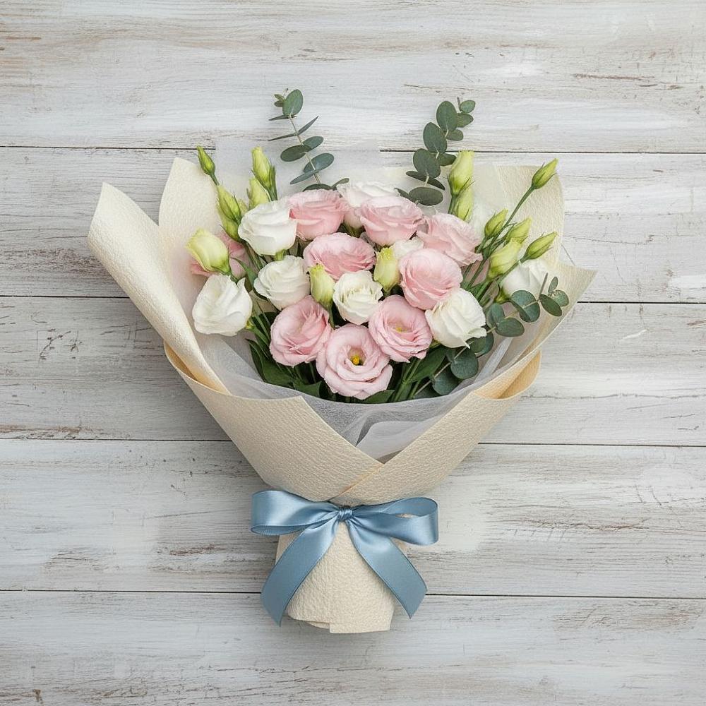 Букет цветов из: Лизиантусы в Краснозаводске